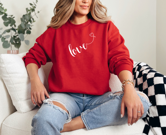 Valentines Day Gift| Love Heart Hand Drawn Sweatshirt, Valentines Day Sweatshirt,  Kindness Sweatshirt, Gift For Her