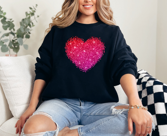 Valentines Day Gift| Pink Heart Sweatshirts, Kindness Sweatshirt, Valentines Day Sweatshirt, Gift For Her