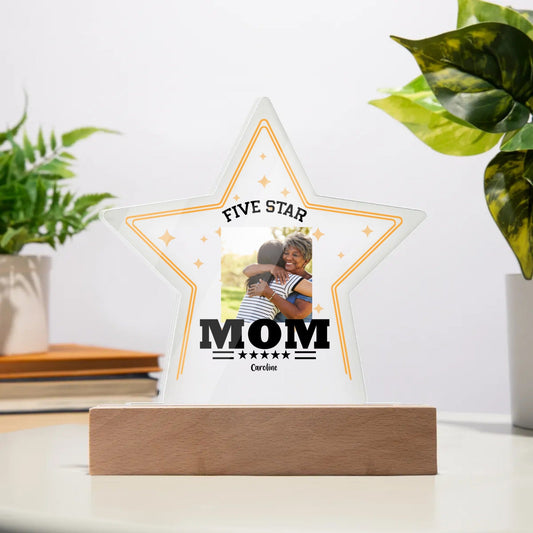 Five Star Mom - Personalized LED Acrylic Plaque