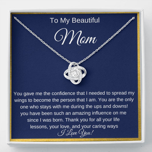 My Mom - Amazing Influence- Love Knot Necklace