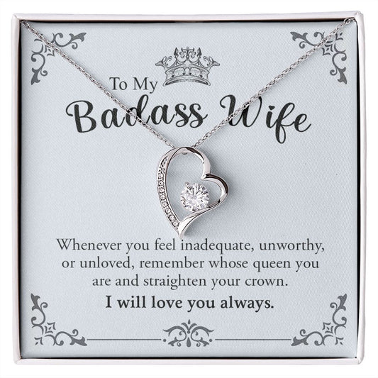 My Badass Wife | Most caring - Forever Love Necklace